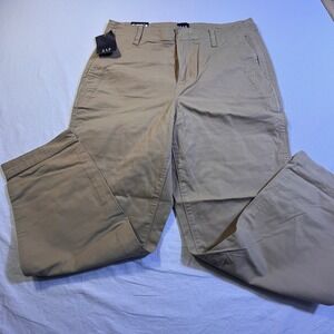 GAP Slim Ankle Pants Tan Khaki Women's Size 12 Flat Front NWT